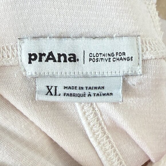 Prana Hoodie Sweatshirt Cream Pullover Hooded XL - Picture 6 of 9